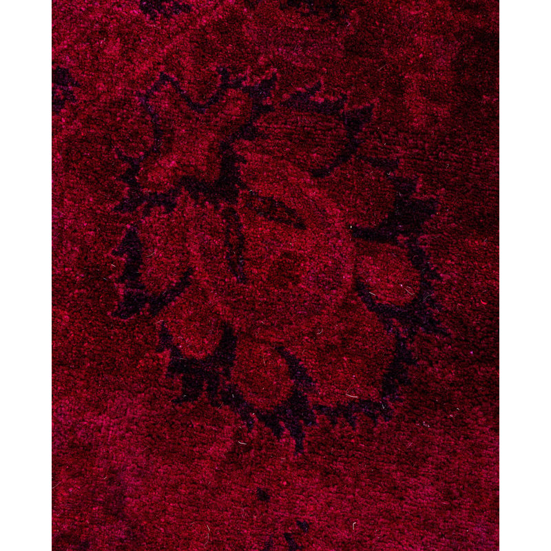 Overdyed One-of-a-Kind 6' 1" x 6' 1" Hand Knotted Area Rug
