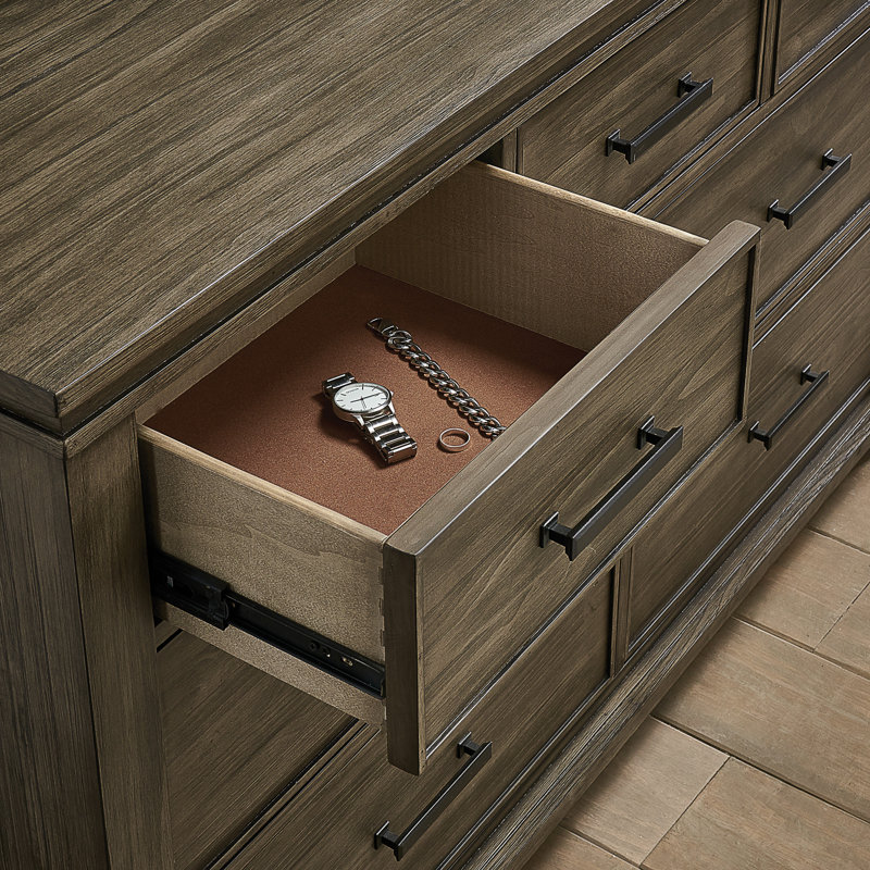 Commode 7 tiroirs avec miroir Emylah