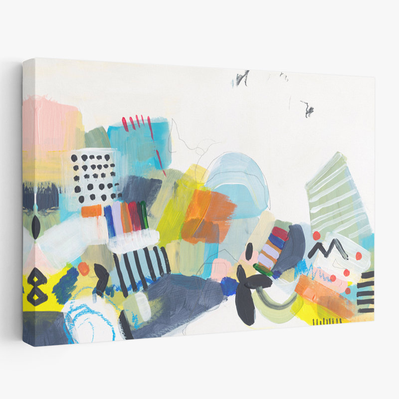 Resort Town 4 - Abstracts Art contemporain, H 24 po x l 16 po