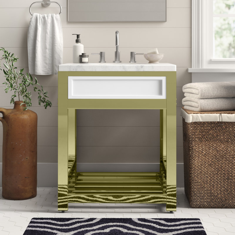 Base de lavabo console Kingston Brass, Laiton poli