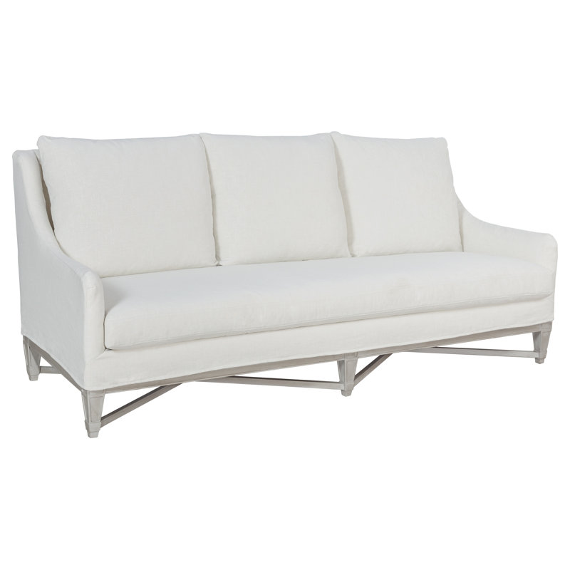 Chesapeake Slipcovered Sofa, 3641 Navy, Almond Buff