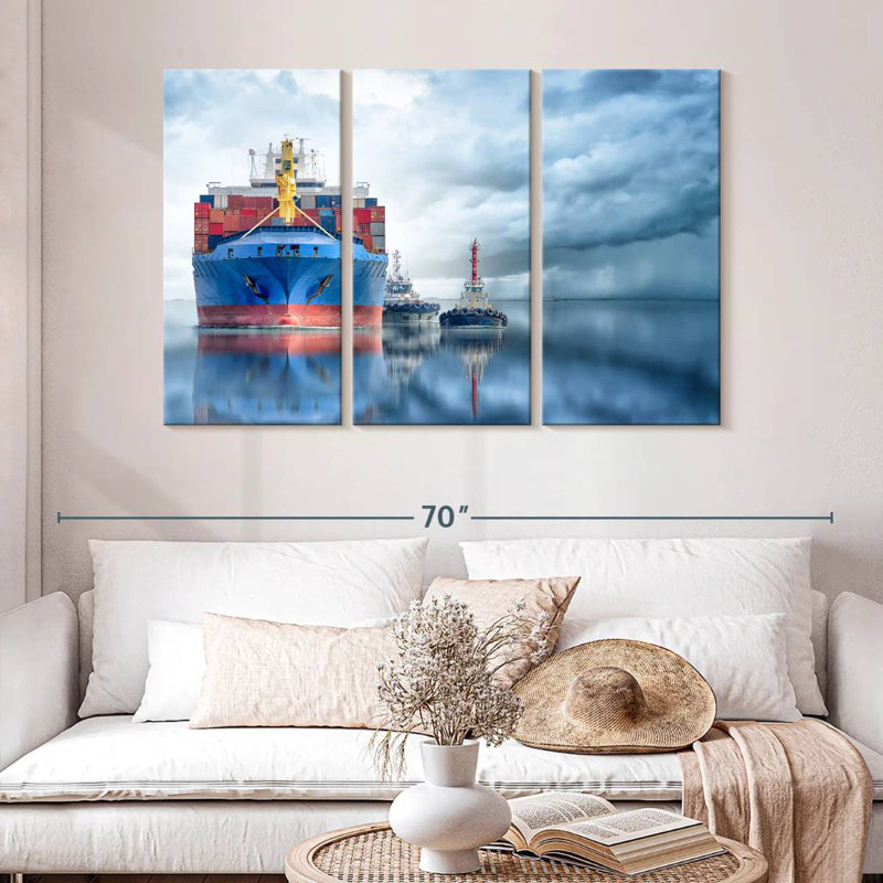 Mehar Container Cargo Ship, 32" H x 50" W