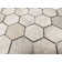 Crema Marfil Hexagon 2" Multi-Finished Marble Mosaic 12"x12" Floor and Wall Tile