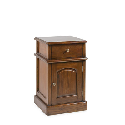 Victorian 40 cm W Solid Wood Bedside Table