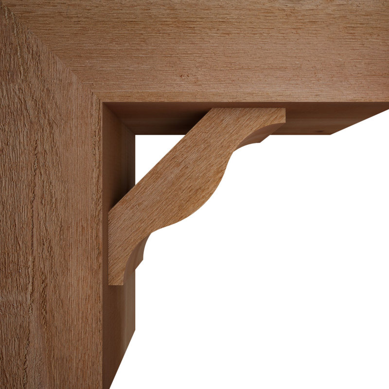 Support Funston Block avec support décalé, 22 X 22, Cèdre rouge occidental de l 8 po (scié brut)