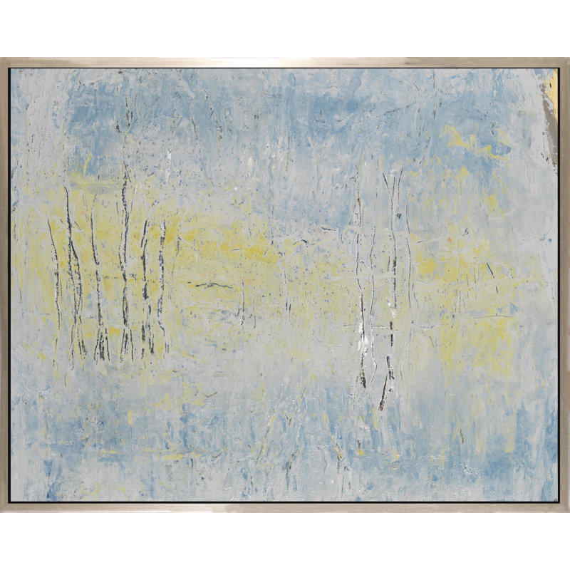 Unhabité - peinture sur toile à cadre flottant
