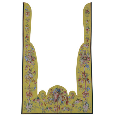 Hand-Knotted High-Quality Yellow/Pink/Green Area Rug
