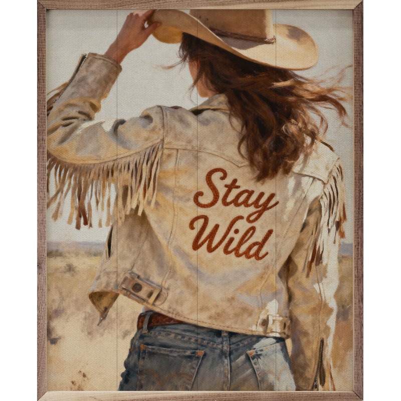 Western Women Stay Wild, H 20 po x l 16 po