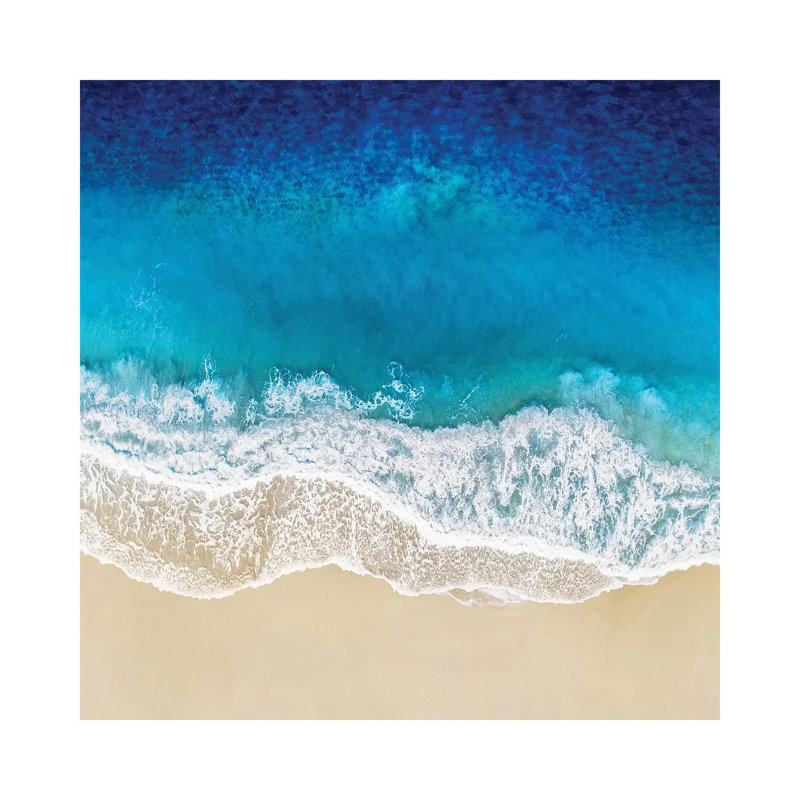 Aqua Ocean Waves I by Maggie Olsen - Wrapped Canvas Print, 30.48 cm H x 30.48 cm W