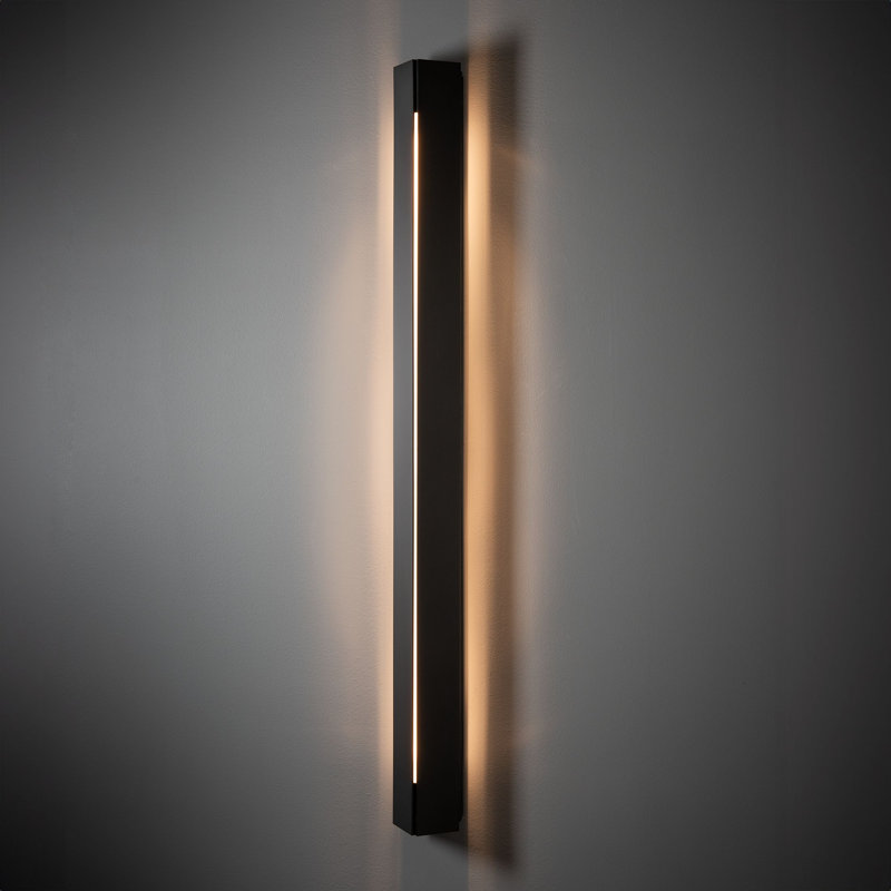 Gallery Outdoor Sconce, Coastal Black, 59.5" H x 5.5" W x 4.1" D