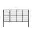LaDarrius 170.18cm H x 350.012cm W Grey Metal Gate