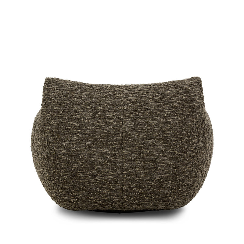 Margot Upholstered Swivel Chair, Solema Moss Boucle