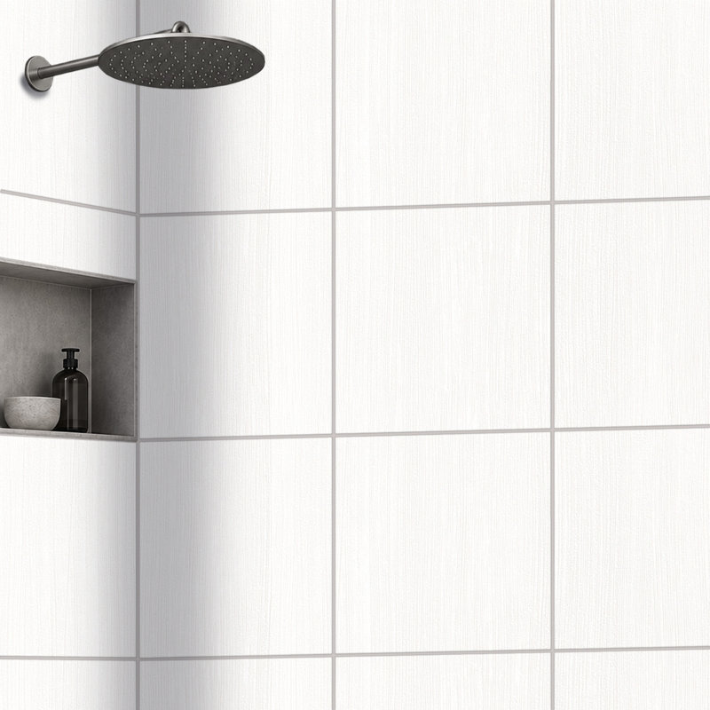 Refinery 24'' W x 24'' L Porcelain Singular Tile, Chalk