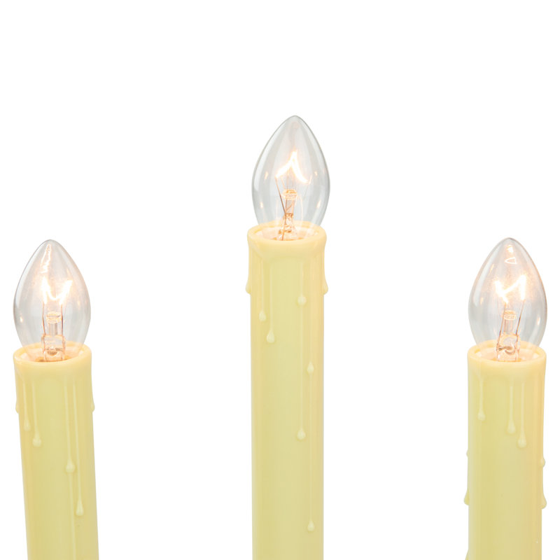 Lustre de Noël à 5 lumières sur base de baies et clochettes de Noël - 14,5 po - ensemble de 4