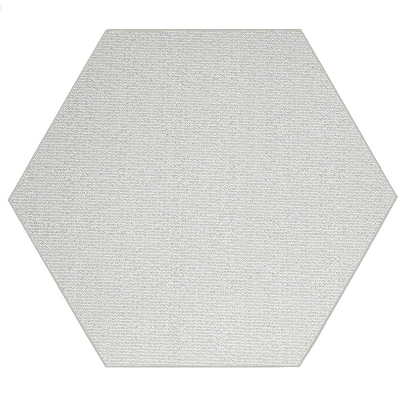 Tapis intérieur / extérieur Iconic - crème ivoire, Hexagone 10 pi