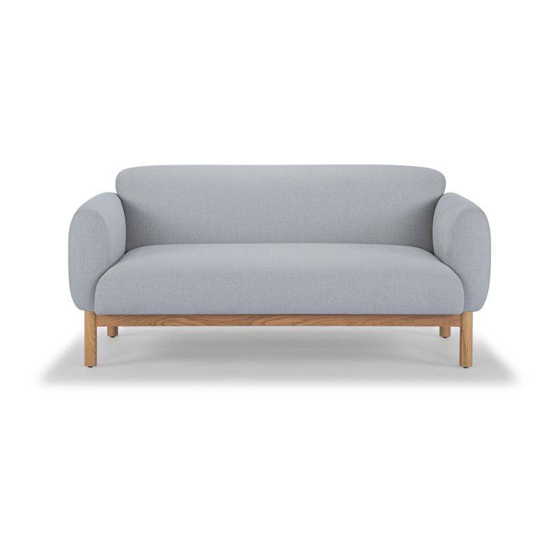 Tulum Sofa, Metro Light Gray Linen Blend, 68" W