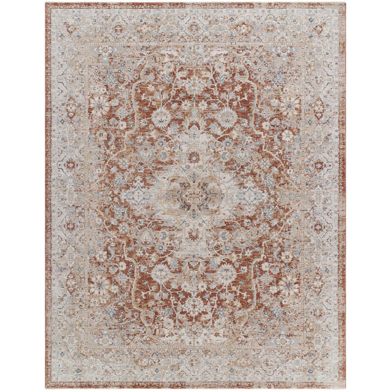 Arleeta Traditional Machine Woven Area Rug, Rectangle 10' x 13'11"