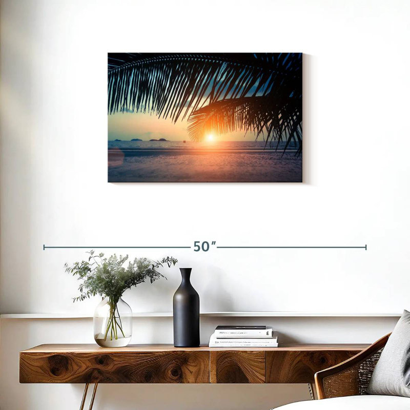 Gillard Sunset Beach Palm Leaves
