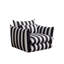 Fauteuil d'appoint surdimensionné rayé de 40 po de largeur, fauteuil côtier moderne avec base de socle et coussins réversibles, méridienne et demi pour le salon-2100178431
