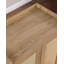 Range-chaussures en bois, armoire à chaussures avec portes en rotin, armoire de rangement à chaussures à 5 niveaux avec tablettes ouvertes