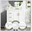 Ensemble de meuble-lavabo 30 po avec lavabo en céramique, armoire de rangement en bois massif, ensemble de meuble-lavabo autoportant avec 3 tiroirs et portes à fermeture douce-896497114