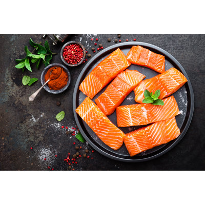 Salmon - Wrapped Canvas Print