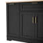 Multi-Functional Storage Sideboard With Extendable Dining Table, Adjustable Shelves, And 3-Tier Pull-Out Rack For Kitchen, Dining Room, And Living Room-1948787154