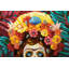 Hand -painted Princess from Mexico Acrylic Painting