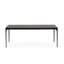 Silhouette Table with Extendable Rectangular Top and Metal Legs-1589457241