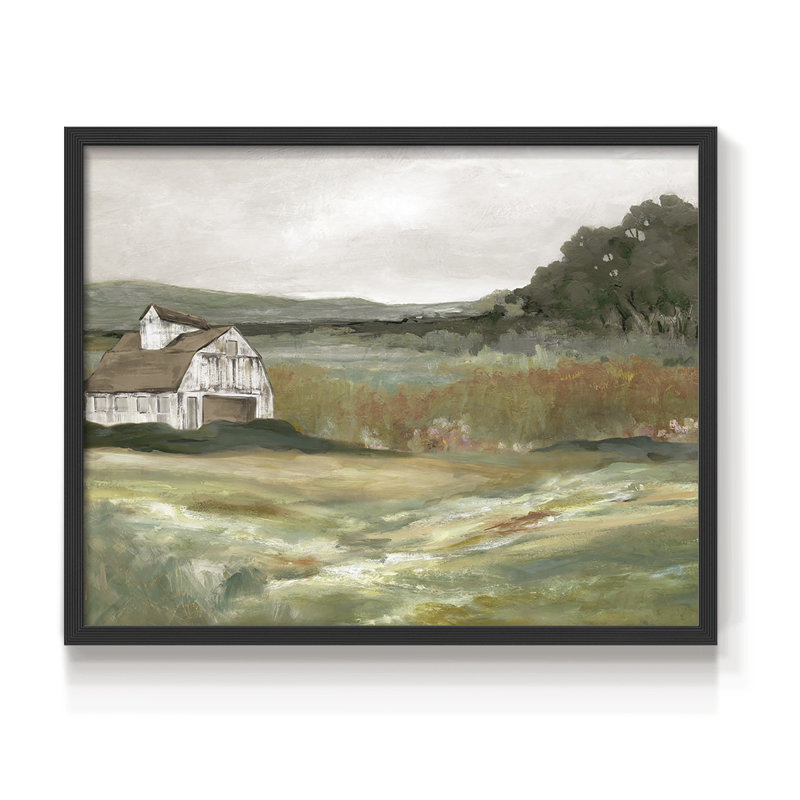 Après-midi à la ferme - Reproduction encadrée - Restickable, Noir, noir, noir, noir, H 16 po x l 20 po