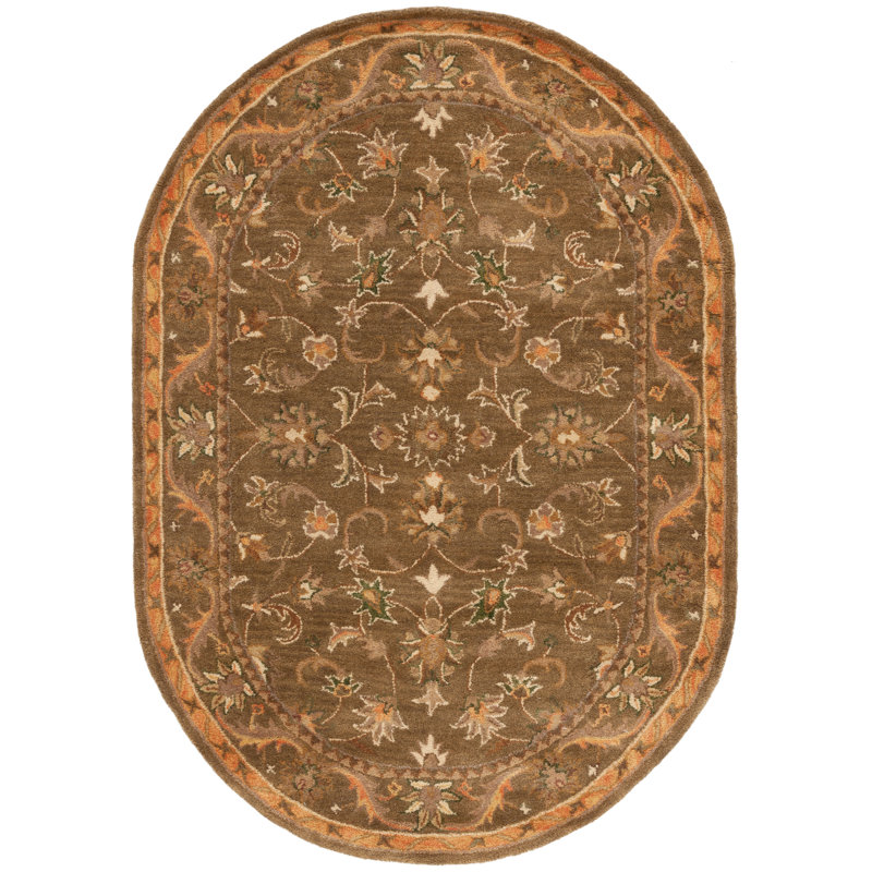 Dunbar Hand Tufted Wool Oriental Rug, Oval 7'6" X 9'6" 