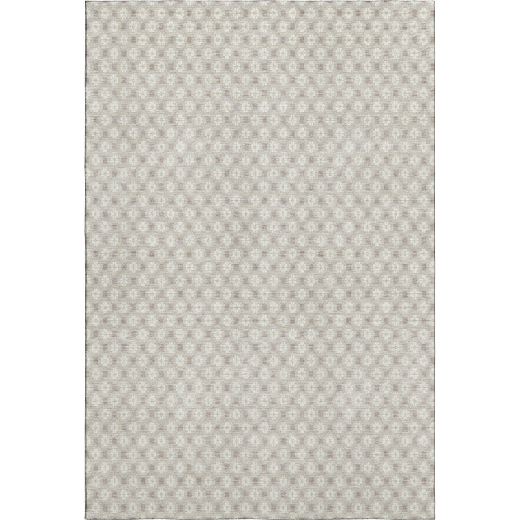 Premium Machine Washable Elize AMF1428 Lattice Rug