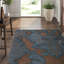 Implied Damask Area Rug in Blue/Brown-40705368