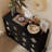 6-Drawer Dresser With Crystal Handle And Black Finish