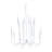 Snow Chandelier - White-87387603