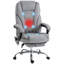 Fauteuil de massage avec repose-pieds, fauteuil de bureau de direction avec 6 points de vibration et chaleur, fauteuil d'ordinateur inclinable, fauteuil de bureau pivotant, hauteur réglable-46422751
