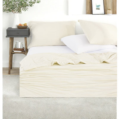 Cooling Bedding Sets, 108x90 Nylon Comforter, Modern Ivory, Home Use