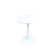 Ares Pedestal End Table in White