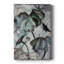 Étude de lotus avec bleu vert II - peinture sur toile tendue-357276272