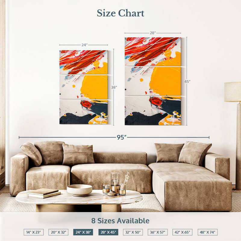 Avery Abstract Splatter Expression, 45'' H X 28'' W