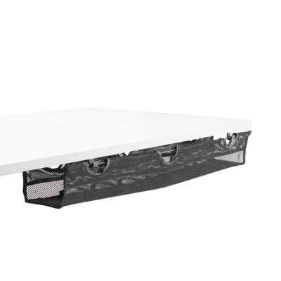 Vivo Under Desk Mesh Cable Management With Power Strip Holder