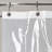 Gargiulo Mesh Pockets PEVA Single Shower Curtain