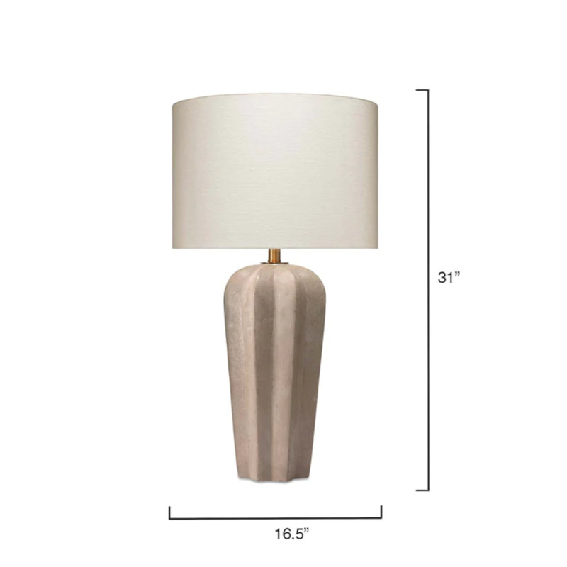 Lampe de table en béton