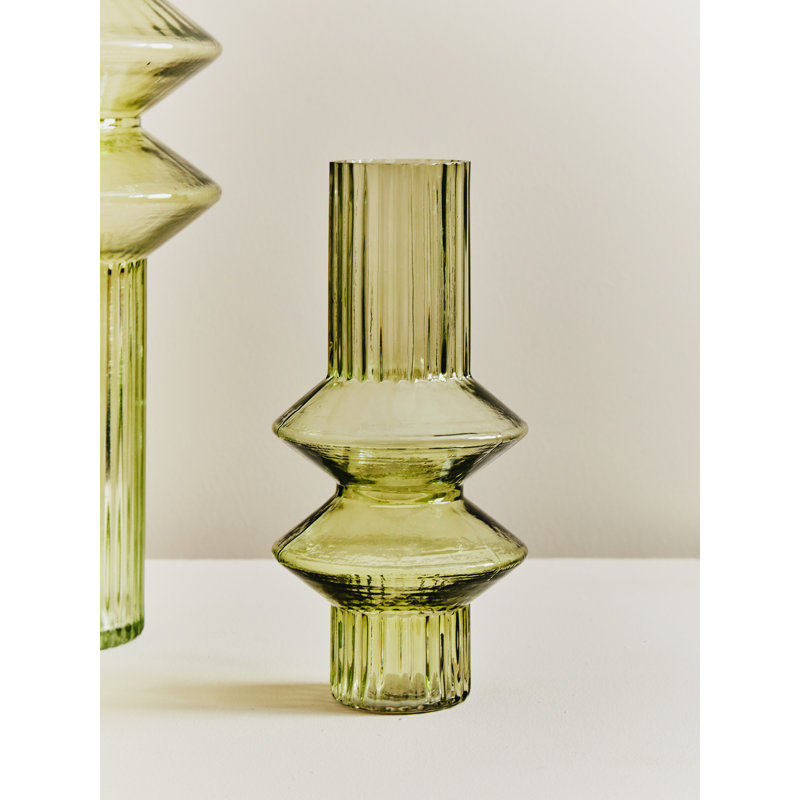 Oberlander Handmade Glass Table Vase, 21cm H x 10cm W x 10cm D