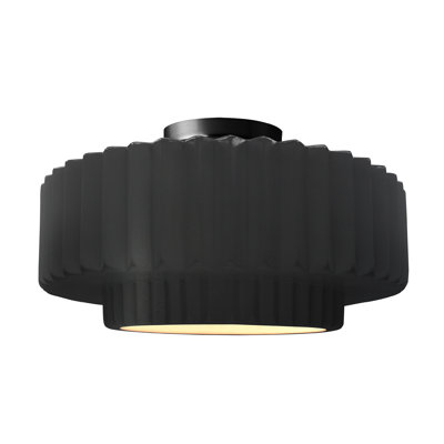 Plafonnier semi-encastré en céramique Radiance