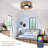 Aquila 20" Wood Farmhouse Caged LED Dimmable RGB Ceiling Fan With Light And Remote Control