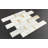 2" x 6" Marble  and Metal Mosaic Brick Pattern Wall & Floor Tile-73552999