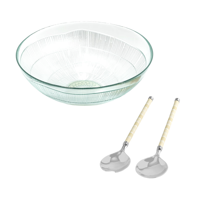 French Home Jubilee Tableware Collection Glass Serving Bowl