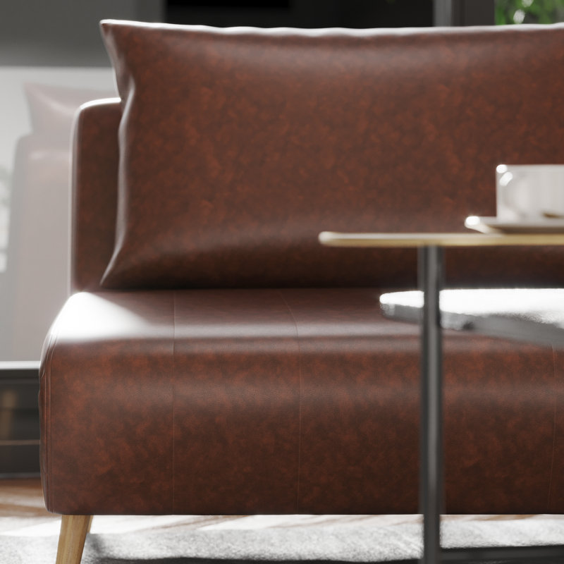 Convertible Tri-Fold Sleeper Chair with Pillow, Channel Stitching, and Hideaway Legs