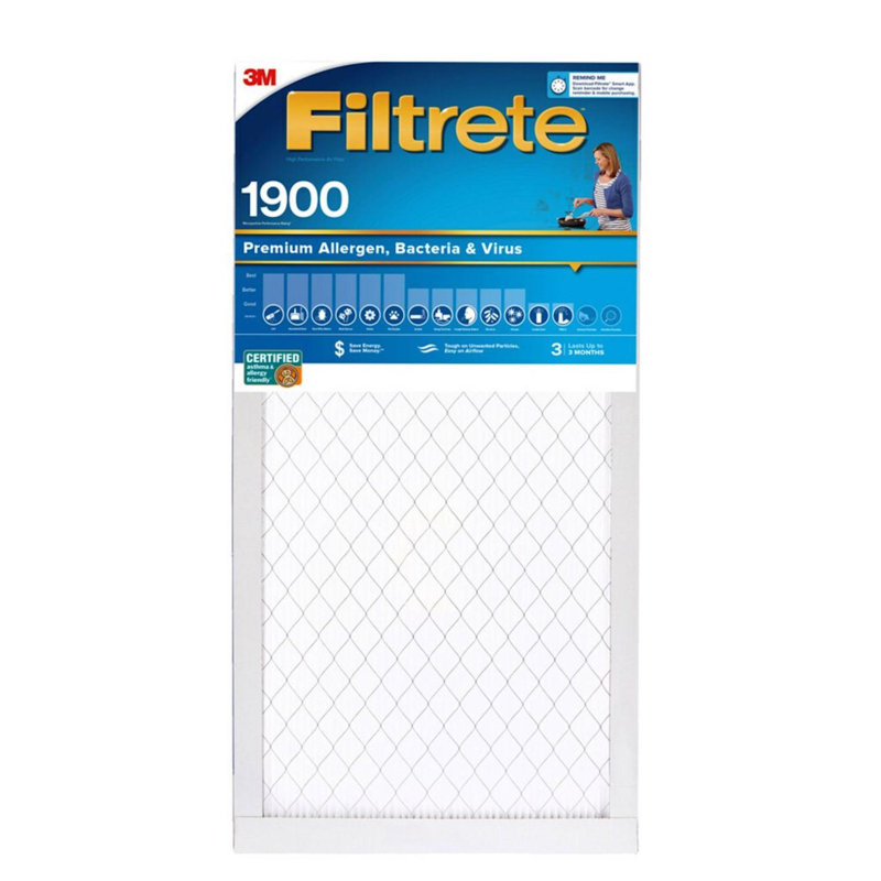 Filtre à air à réduction d’allergène ultime, H 30 po x l 14 po x P 1 po